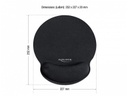 Delock Ergonomische Mausmatte mit Handballenauflage Schwarz