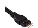 Corsair Frontpanel-Kabel Premium Sleeved  Verlängerungskit Schwarz