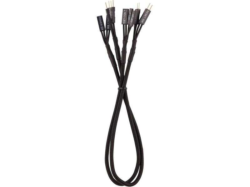 Corsair Frontpanel-Kabel Premium Sleeved  Verlängerungskit Schwarz