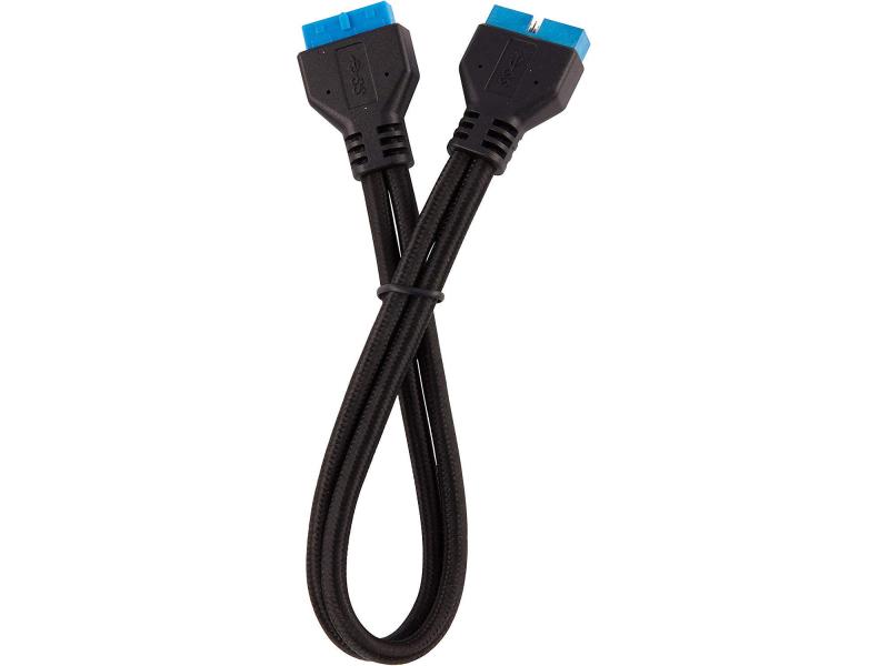 Corsair Frontpanel-Kabel Premium Sleeved  Verlängerungskit Schwarz