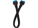 Corsair Frontpanel-Kabel Premium Sleeved  Verlängerungskit Schwarz