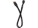 Corsair Frontpanel-Kabel Premium Sleeved  Verlängerungskit Schwarz