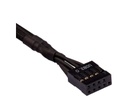 Corsair Frontpanel-Kabel Premium Sleeved  Verlängerungskit Schwarz