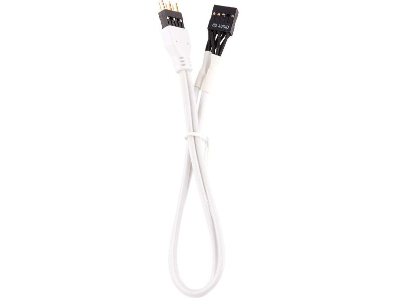 Corsair Frontpanel-Kabel Premium Sleeved  Verlängerungskit Weiss