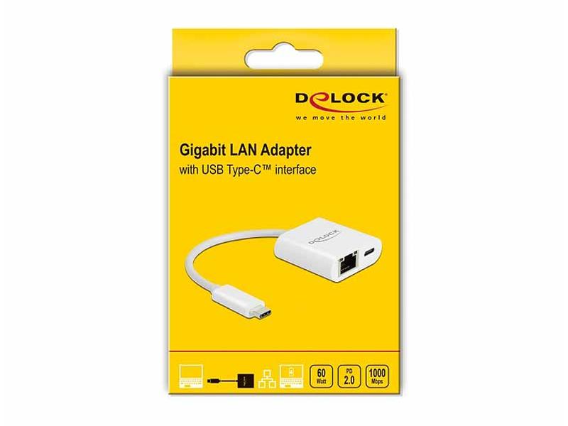 Delock Netzwerk-Adapter 65402 USB-C - RJ45 mit PowerDelivery