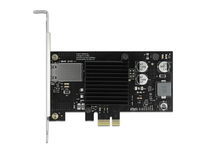 Delock Netzwerkkarte 1x 1Gbps,  PoE+, i210 PCI-Express x1