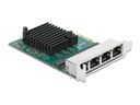 Delock Netzwerkkarte 4x 1Gbps, RTL8111 PCI-Express x1