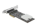 Delock Netzwerkkarte 4x 2.5Gbps, RTL8125B PCI-Express x4