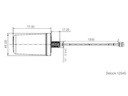 Delock LTE-Antenne Outdoor, IP-67, SMA, Weiss, 1m Kabel