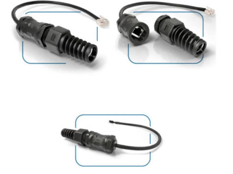 Teltonika Kabel QuRJ45 Outdoor IP68 RJ-45 Adapter Wasserfest