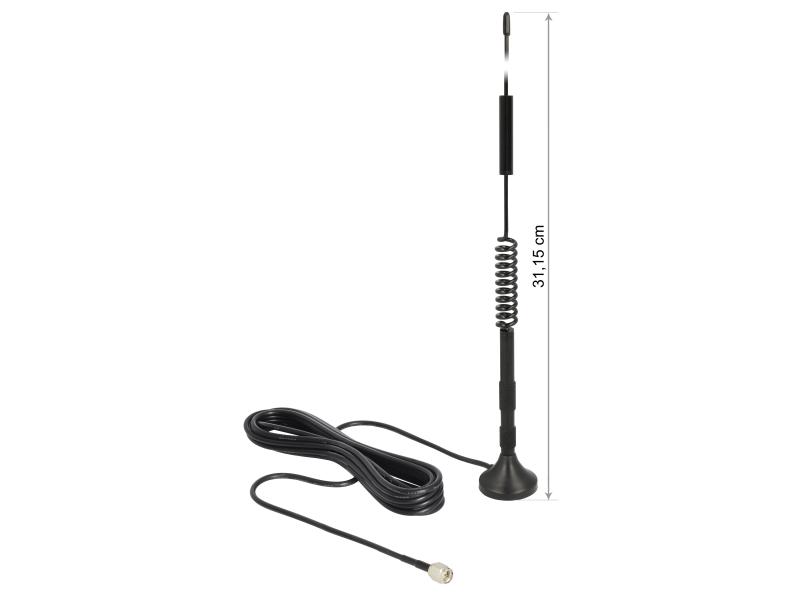 Delock LTE/LoRA-Antenne SMA 0,8-2,1GHz 32 cm 5 dBi