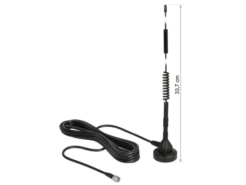 Delock LTE/LoRA-Antenne SMA, 0,9-2,6GHz, 33,7cm 5dBi, Outdoor