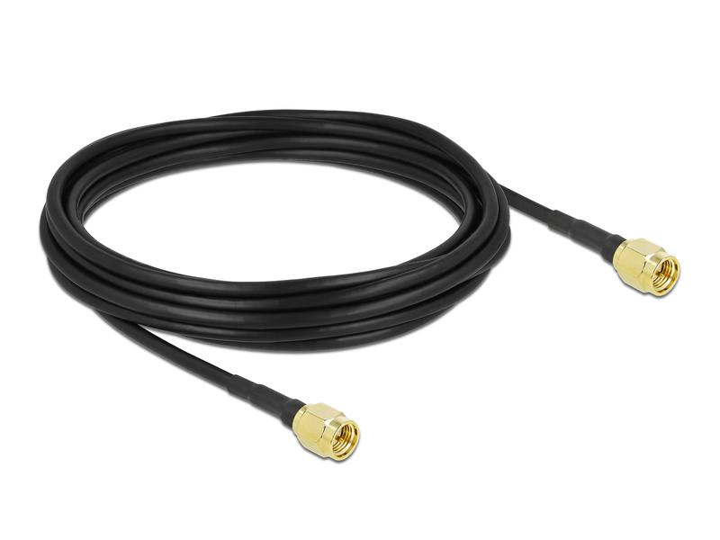 Delock Antennenkabel LTE/3G, LMR/CFD100 SMA zu SMA, 5 m