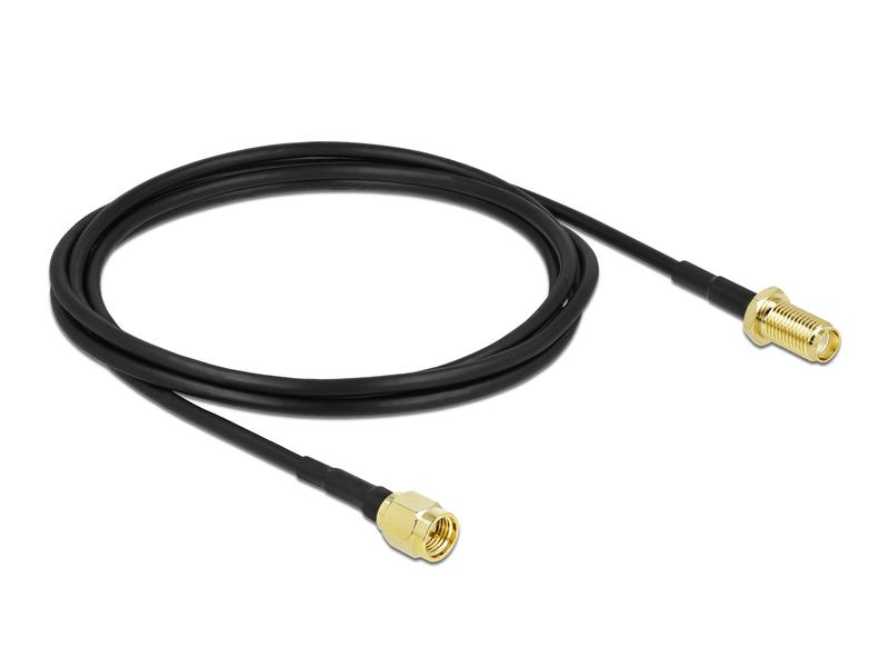Delock Antennenkabel LTE/5G, CFD/LRM100 SMA zu SMA, 2 m