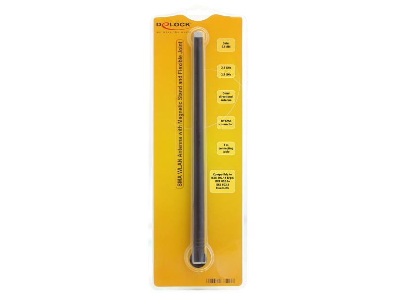 Delock WLAN-Antenne RP-SMA, 30cm 6.5 dBi, 2,4Ghz