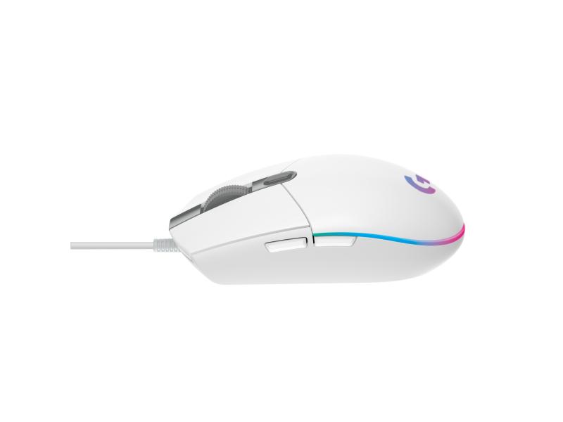Logitech Gaming-Maus G203 Lightsync Weiss