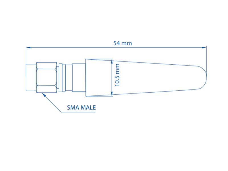 Teltonika LTE-Antenne PR1CS450 Kompakt 5 dBi