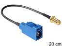 Delock Antennenkabel FAKRA C - SMA, (f-f), 20cm zum Einbau