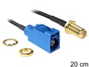 Delock Antennenkabel FAKRA C - SMA, (f-f), 20cm zum Einbau