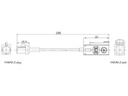 Delock Antennenkabel FAKRA Z - FAKRA Z , (m-f),  20cm