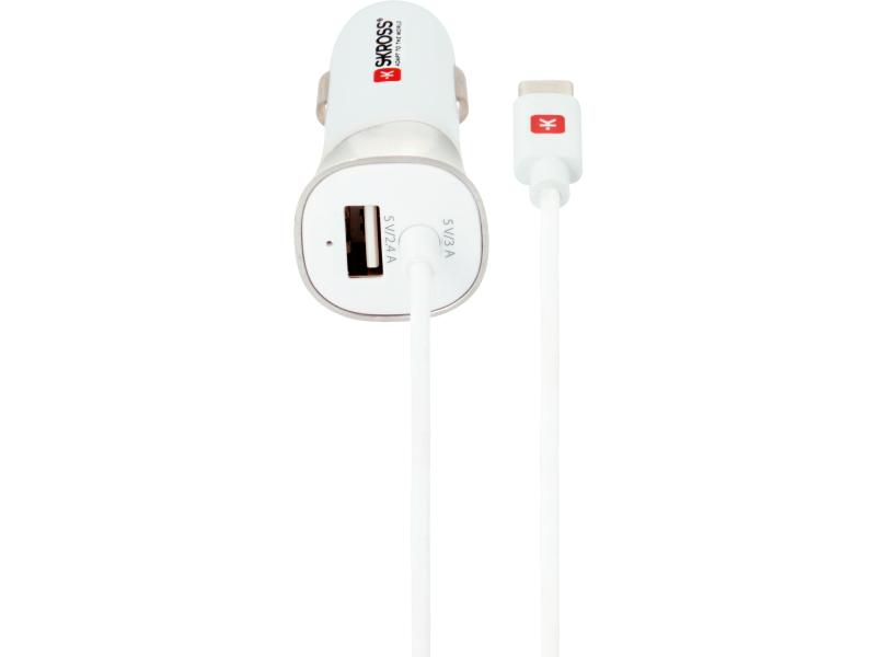 SKROSS Autoladegerät 2.900618 3.0 A / 2.4 A + USB C