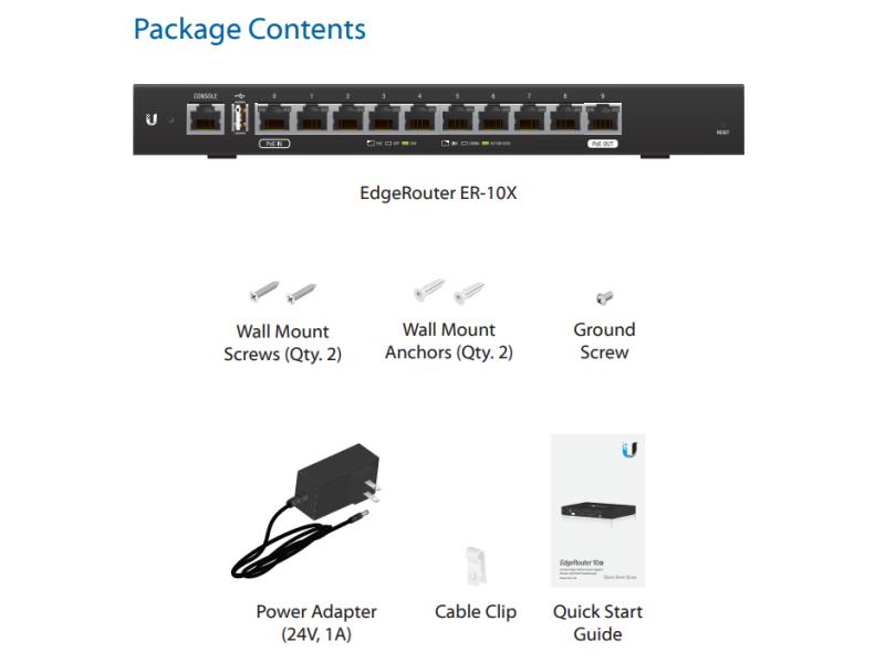 Ubiquiti VPN-Router EdgeRouter 10x ER-10X