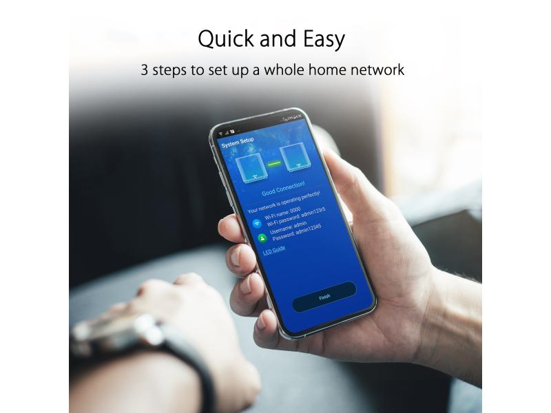 ASUS Mesh-System ZenWiFi AX (XT8)  2 Stück schwarz
