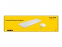 Delock Tastatur-Maus-Set 12703 Wireless Weiss