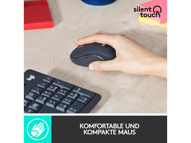 Logitech Tastatur-Maus-Set MK295 Graphite CH-Layout