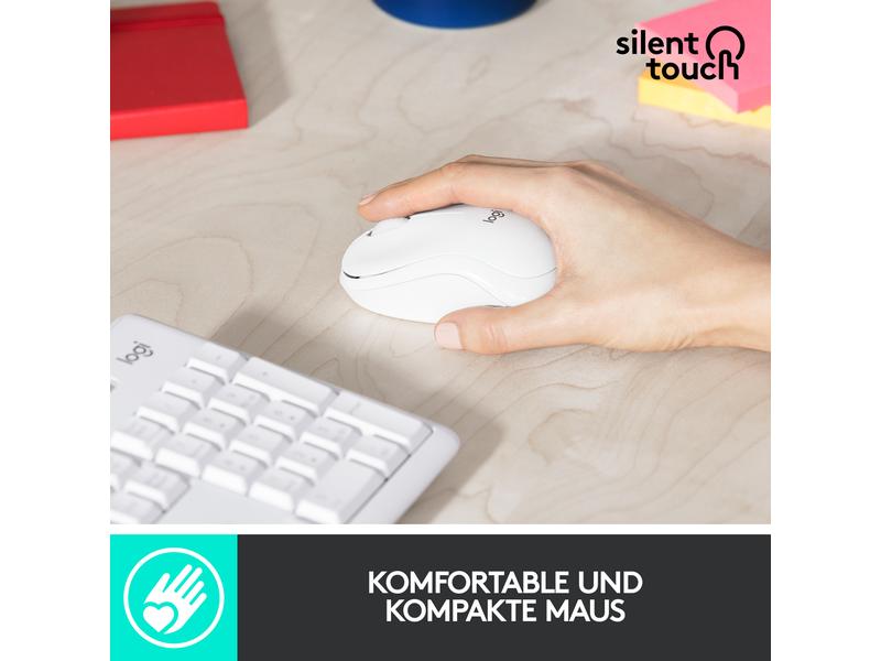 Logitech Tastatur-Maus-Set MK295 White CH-Layout