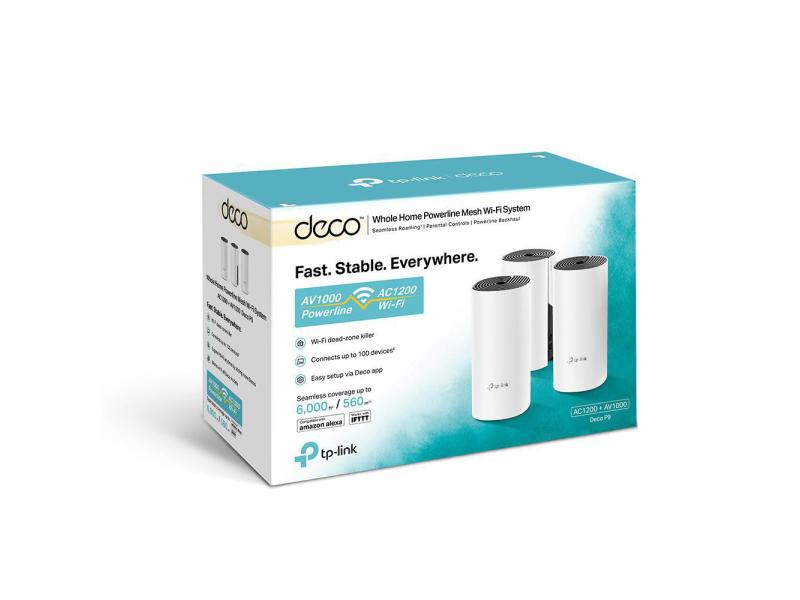 TP-Link Mesh-System Deco P9 Hybrid WiFi mit Powerline 3er-Set