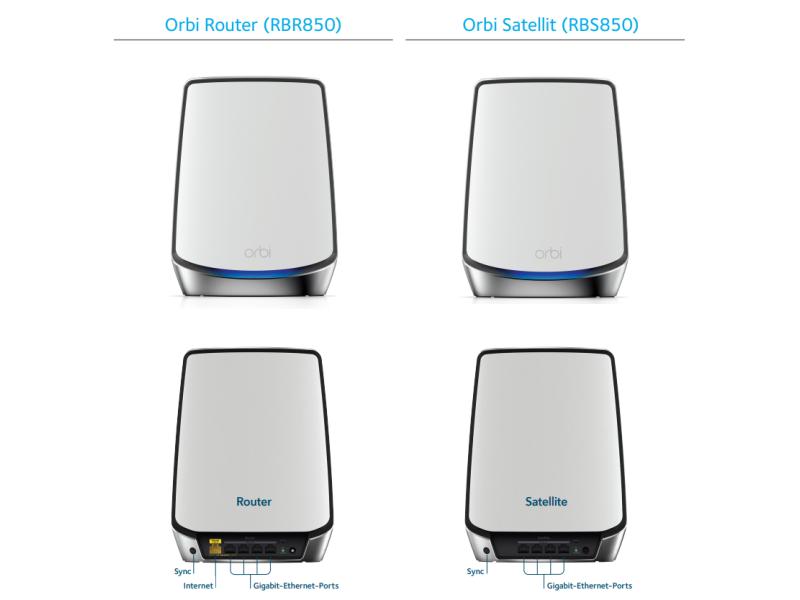 Netgear Mesh-System Orbi WiFi-6-System RBK853-100EUS 3er Set