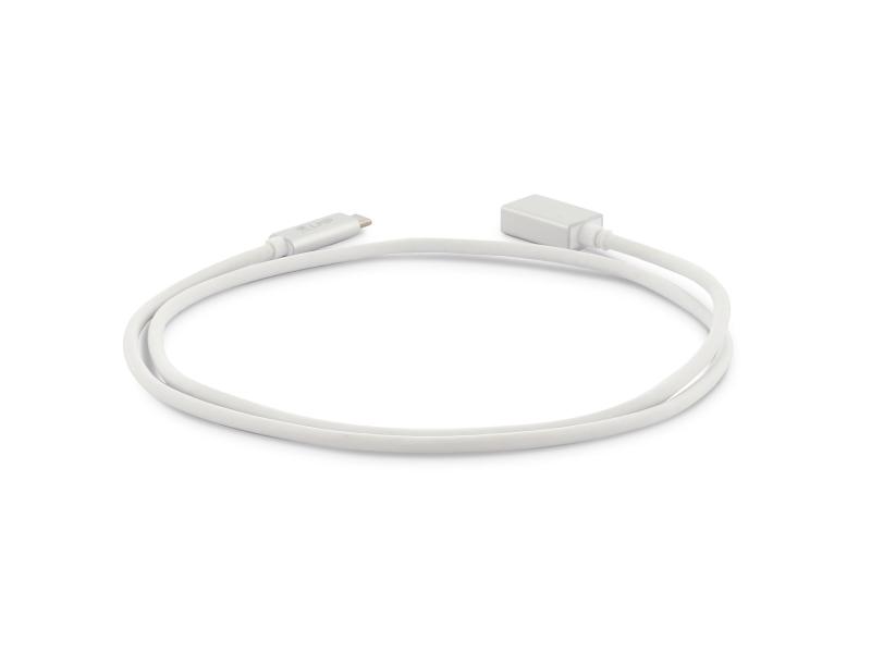 LMP USB 3.1 Adapter USB C - USB C 1 m Verlängerung Silber