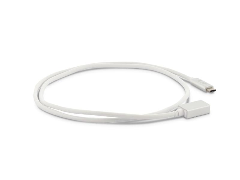 LMP USB 3.1 Adapter USB C - USB C 1 m Verlängerung Silber