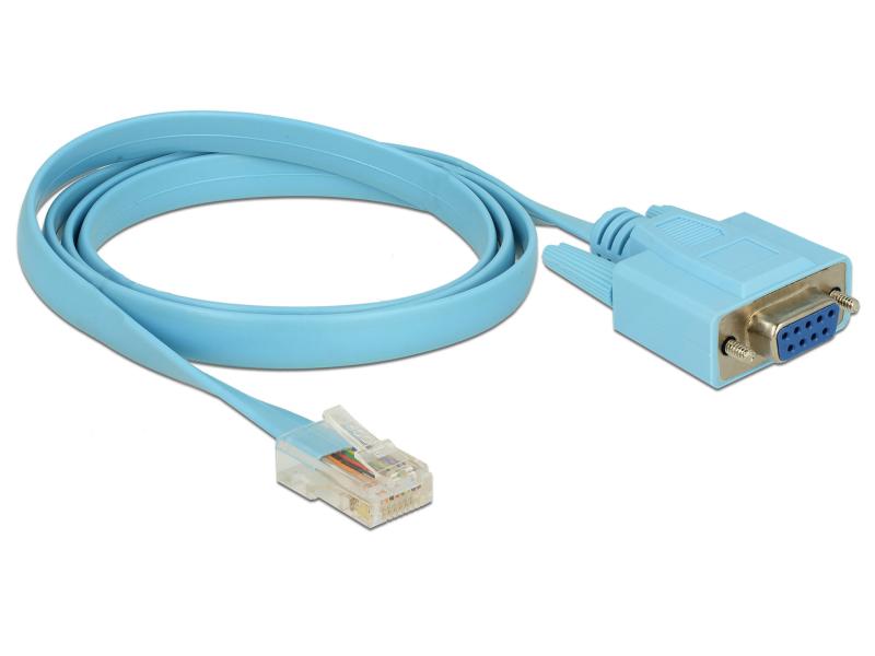 Delock Konsolenkabel RS-232 DB9 - RJ-45 Cisco kompatibel 1m