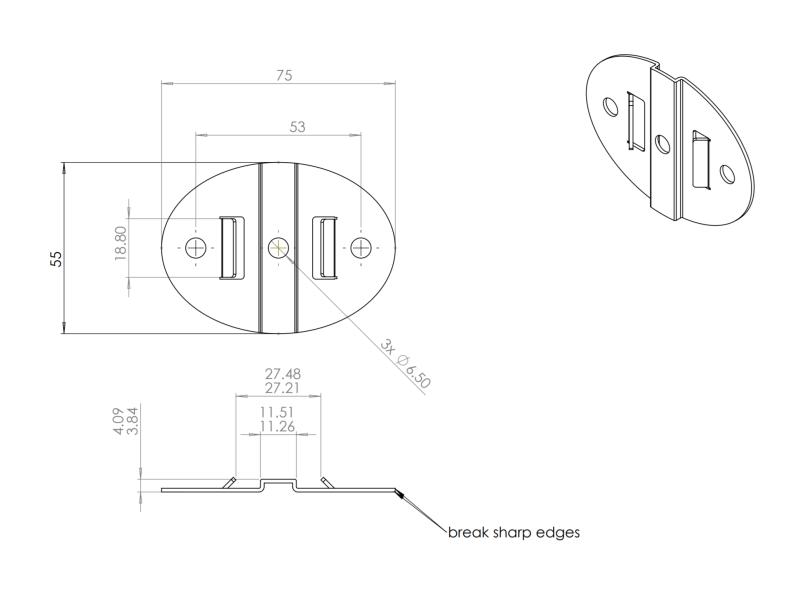 Ubiquiti Wandhalterung Nanobeam NBE-WMK