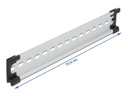 Delock Hutschiene  35 x 7,5 mm, 10 aus Aluminium, Schlitzlöchern
