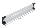 Delock Hutschiene  35 x 7,5 mm, 25 cm aus Aluminium, Schlitzlöchern