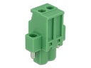 Delock Hutschiene  Terminalblock  2Pin, mit Schraubverriegelung