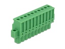 Delock Hutschiene  Terminalblock 10Pin, mit Schraubverriegelung
