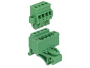 Delock Hutschiene  Terminalblock 4Pin, mit Schraubverriegelung