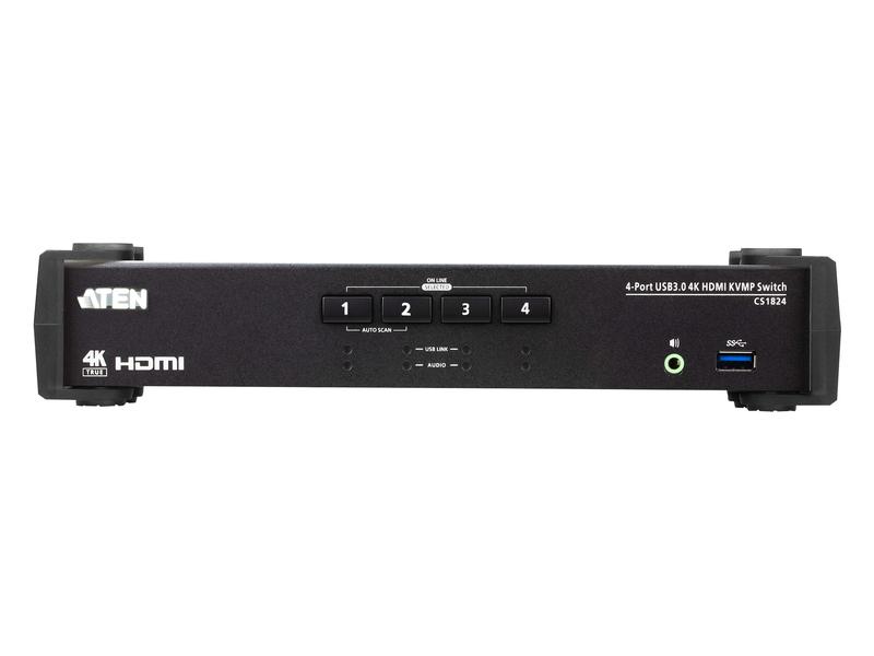 Aten KVM Switch CS1824 4-Port USB 3.0 4K HDMI