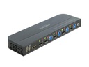 Delock KVM Switch 4 Port Displayport mit USB 3.0 und Audio 8k 30Hz
