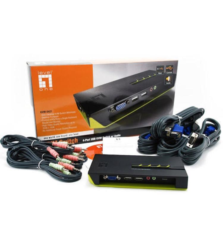 LevelOne KVM Switch KVM-0421