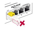 Delock Patchkabel  Cat 6A, S/STP, 2 m, Weiss, verriegelbar