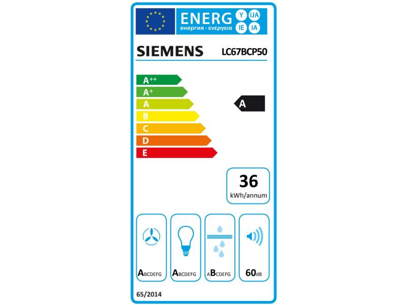 Siemens Wandhaube LC67BCP50 5 Stufen