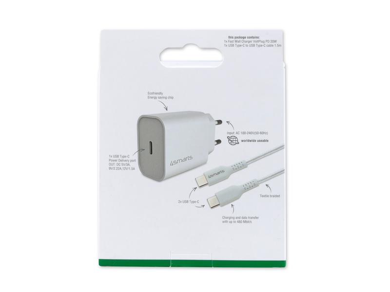 4smarts USB-Wandladegerät VoltPlug PD 20W + USB-C