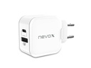 Nevox USB-Wandladegerät USB-C Power Delivery + QC 3.0 18 W