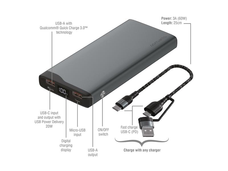 4smarts Powerbank VoltHub Pro 10000 mAh