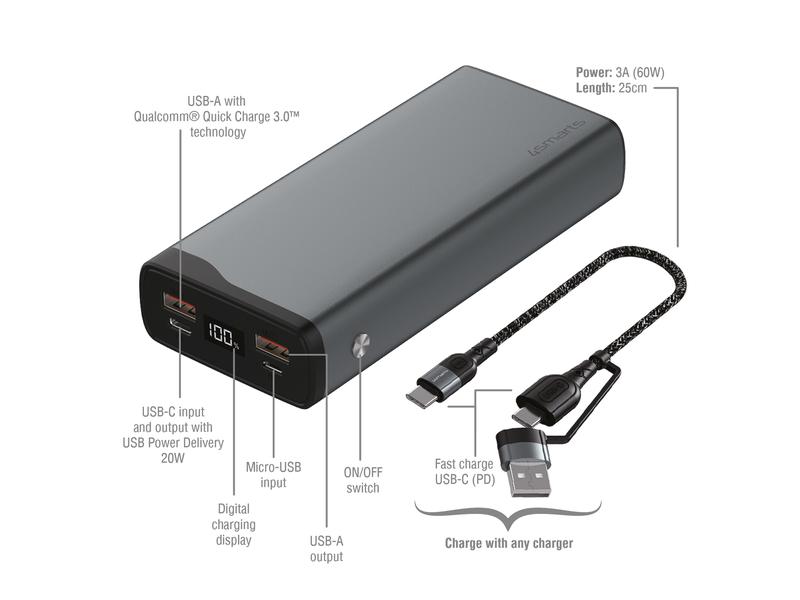 4smarts Powerbank VoltHub Pro 20000 mAh